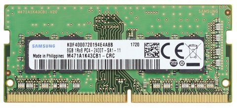 Пам'ять Samsung 8 ГБ SO-DIMM DDR4 2400 МГц (M471A1K43CB1-CRC) 37709 фото