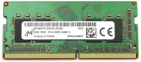 Пам'ять Micron 8 ГБ SO-DIMM DDR4 2400 МГц (MTA8ATF1G64HZ-2G3B1) 40839 фото