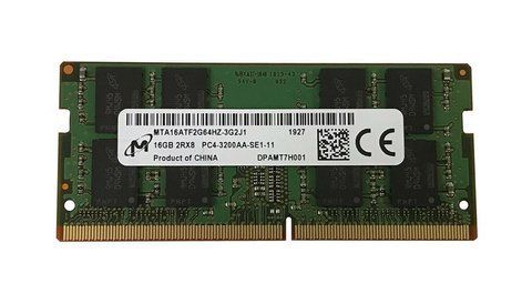 Пам'ять Micron 16 ГБ SO-DIMM DDR4 3200 МГц (MTA16ATF2G64HZ-3G2J1) 41157 фото