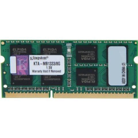 Пам'ять Kingston 8 ГБ SO-DIMM DDR3 1333 МГц (KTA-MB1333/8G) 41605 фото