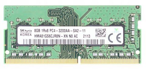 Пам'ять Hynix 8 ГБ SO-DIMM DDR4 3200 МГц (HMA81GS6CJR8N-XN) 41427 фото