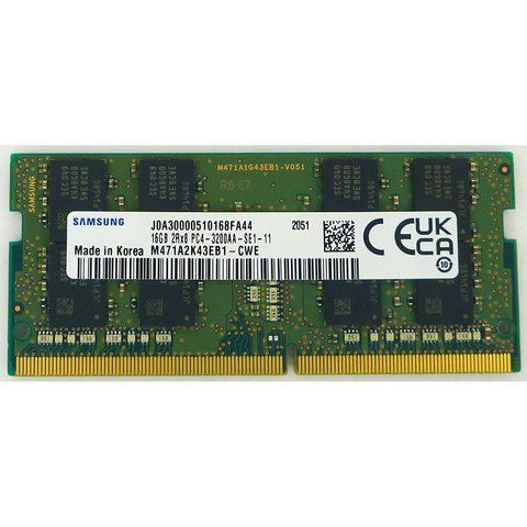 Пам'ять Samsung 16 ГБ SO-DIMM DDR4 3200 МГц (M471A2K43EB1-CWE) 41630 фото