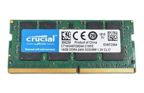 Пам'ять Crucial 16 ГБ SO-DIMM DDR4 2400 МГц (CT16G4SFD824A) 41080 фото