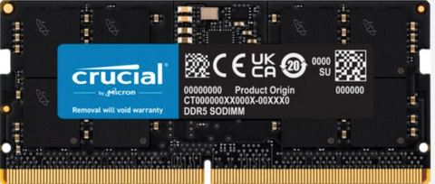Пам'ять Crucial 32 ГБ SO-DIMM DDR5 4800 МГц (CT32G48C40S5) 43685 фото
