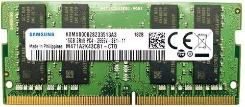 Пам'ять Samsung 16 ГБ SO-DIMM DDR4 2666 МГц (M471A2K43CB1-CTD) 40793 фото