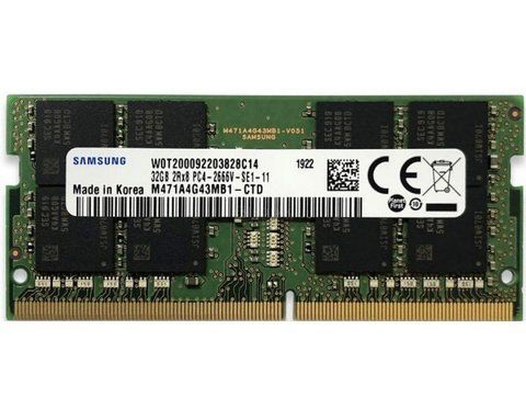 Пам'ять Samsung 32 ГБ SO-DIMM DDR4 2666 МГц (M471A4G43MB1-CTD) 41695 фото